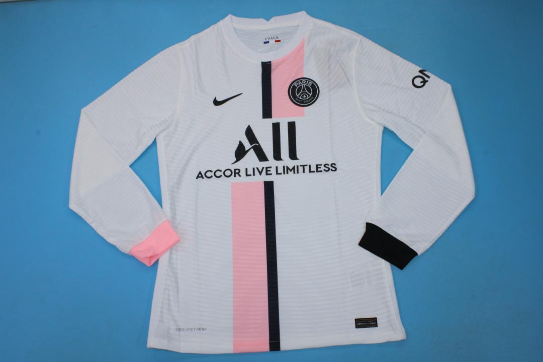 AAA Quality Paris St Germain 21/22 Away White Long Jersey